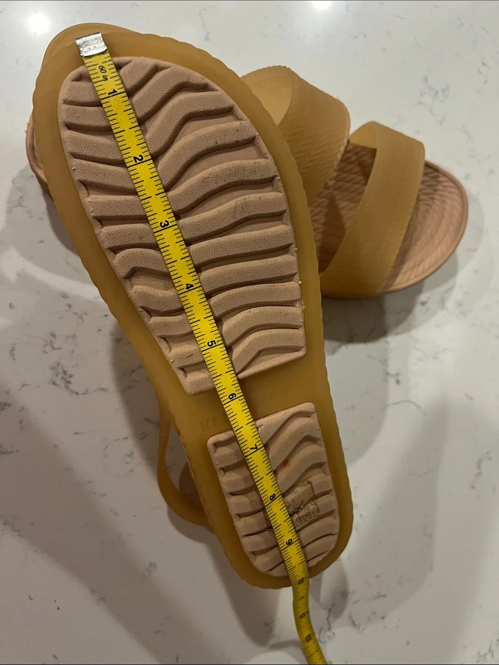 Reef Women's Water Vista Sandals in a neutral tan color size 8